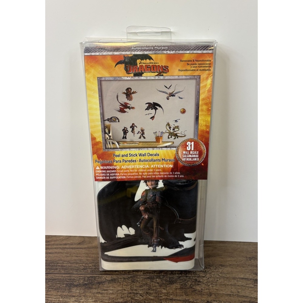 How to Train Your Dragon 31 Wall Decals Appliqués Removable Stickers